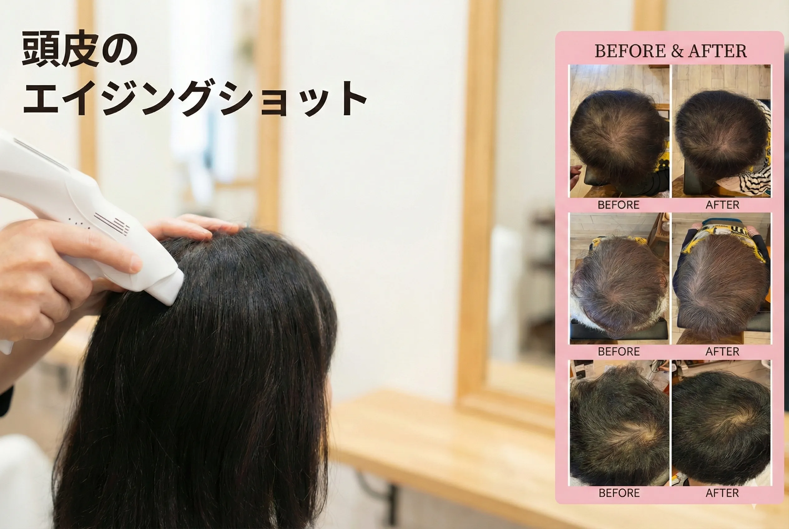 頭皮のエイジングショット